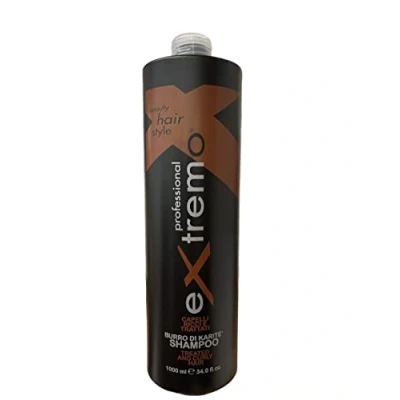 Abbildung von extremo Detangling Shampoo für coloriertes, dauergewelltes und natürlich lockiges Haar mit Shea Butter 1 Liter Made in Italien