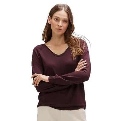Abbildung von Street One MIT Vausschnitt Strickpullover, Damen, Größe: 44, Rot