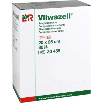 Abbildung von Vliwazell Saugkompressen Steril 20x25 cm 30 St