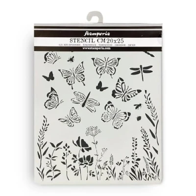 Abbildung von Stamperia Thick Stencils for Scrapbooking, Albums, Card Making, Bullet Journalling and More, Butterflies, Flexible Material, Easy to Clean, Perfect Hobbies, Crafts, Gifting (Lavender)