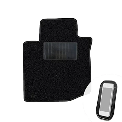 Abbildung von moto MOLTICO Fahrer Fußmatte Auto Velours Fahrerseite Autoteppiche Schwarz Fahrermatte 1 teilig passend für Peugeot 107 Citroen C1 2005 2014