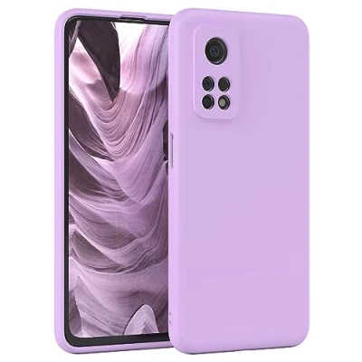 Abbildung von EAZY Case Silikonhülle für Xiaomi Mi 10T 5G / Pro Hülle Silikon Lila weich stoßfeste Handyhülle Schutzhülle mit Kameraschutz Dünn Premium Schutz Cover TPU Phone Bumper in Violett