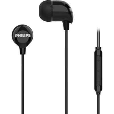 Abbildung von Philips Kopfhörer Typ C mit Mikrofon und 1,2 m Länge, Farbe Schwarz TAE2146BK/00