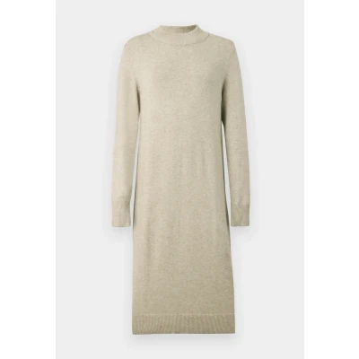 Abbildung von VILA Viril CREW NECK L/S NOOS Strickkleid, Damen, Größe: Small, Natural melange