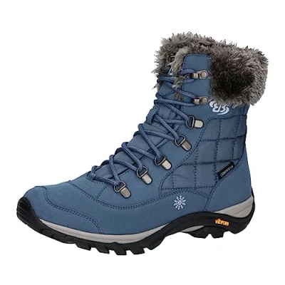 Abbildung von Brütting Himalaya Snowboot/Winterstiefel, Damen, Größe: 38, Blau Schuhe