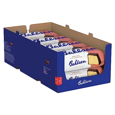 Abbildung von Bahlsen Comtess Marzipan 8er Pack Saftiger Rührkuchen mit gemahlenen Mandeln, einzeln verpackt (8 x 350 g)