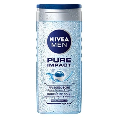 Abbildung von Nivea Men Bath Care Pure Impact Pflegedusche, 4er Pack (4 x 250 ml)