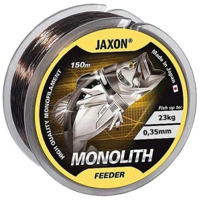 Abbildung von Jaxon Angelschnur Monolith Feeder 150m / 0,16 0,35mm Spule Monofile Feederschnur (0,35mm 23kg)