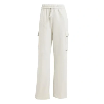 Abbildung von adidas Damen Essentials LINEAR Fleece Cargo Pants, Wonder Alumina/White, M