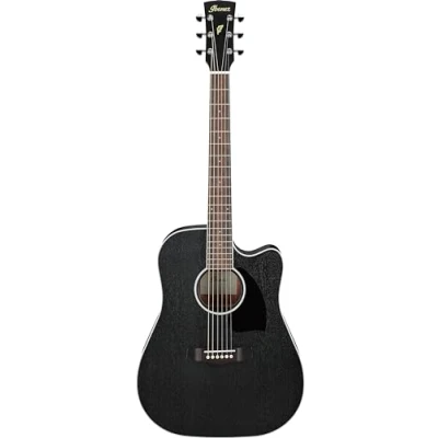 Abbildung von Ibanez PF16MWCE WK Weathered Black Open Pore Westerngitarre