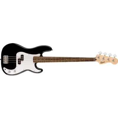Abbildung von Squier by Fender Sonic Precision Electric Bass Guitar, Laurel Fingerboard, White Pickguard, Black