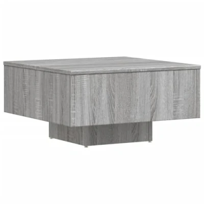 Abbildung von vidaXL Couchtisch Beistelltisch Wohnzimmertisch Kaffeetisch Sofatisch Teetisch Tisch Wohnzimmer Grau Sonoma 60x60x31,5cm Holzwerkstoff