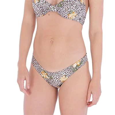 Abbildung von Hurley Damen Jungle Cat Cheeky French Bikini Bottoms, Dschungel, Katze, L