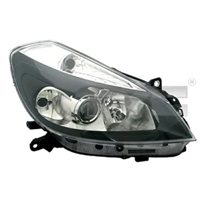 Abbildung von TYC 20 0796 25 2 Scheinwerfer links H7/H1/H7 mit Abbiegelicht für Rechtsverkehr ohne Elektromotor RENAULT: Clio 3, III Grandtour