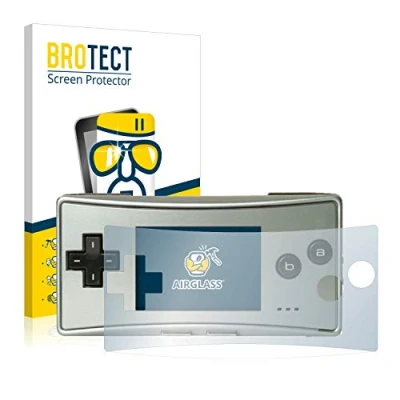 Abbildung von BROTECT Schutzglas für Nintendo Gameboy Micro Schutzfolie Panzer Folie Glas [Extrem Kratzfest 9H, Anti Fingerprint, Ultra Transparent]
