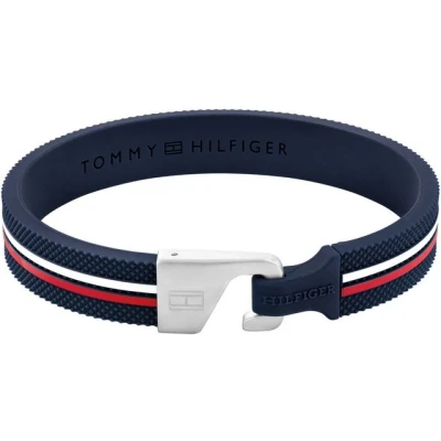Abbildung von Tommy Hilfiger Clark Armband silvercoloured/blue/red, Herren, Größe: One Size, Silver coloured/blue/red