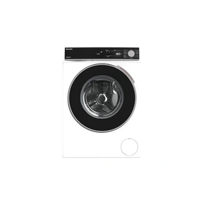 Abbildung von Sharp Waschmaschine ES NFA816BW1NA DE, 8 kg, 1600 U/min, AquaStop, AllergySmart, LED Display, Schleuderzahl U/min