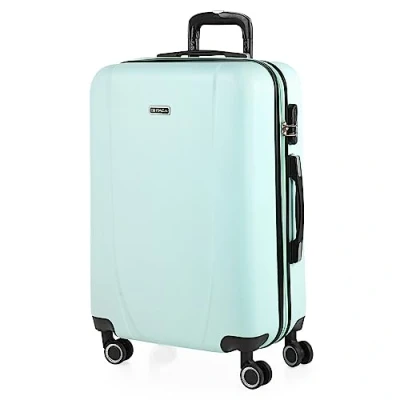 Abbildung von ITACA Koffer Groß 4 Räder Großer Leichte Reisekoffer mit Rollen Groß. für Flugzeuge Hartschale Geprüftem Schloss Trolley 71170, Minzgrün