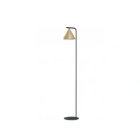 Abbildung von Eglo 99594 Stehleuchte NARICES schwarz messing gebürstet, gold L:29,5 B:22 H:162cm mit Fußtrittschalter