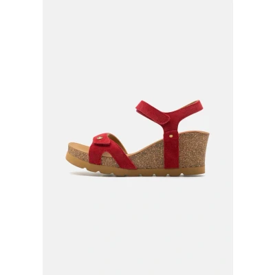 Abbildung von Panama Jack Julia Plateausandalette, Damen, Größe: 42, Red Schuhe