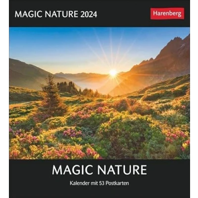 Abbildung von Magic Nature Postkartenkalender 2024. Tischkalender zum Aufstellen und Aufhängen mit 53 Postkarten: Landschafts Tierfotos Sammeln Verschicken: Kalender Postkarten