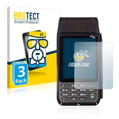 Abbildung von BROTECT Schutzglas für CCV Mobile Premium (3 Stück) Schutzfolie Panzer Folie Glas [Extrem Kratzfest 9H, Anti Fingerprint, Ultra Transparent]