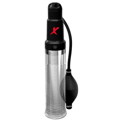Abbildung von Penispumpe/Masturbator „Suck N Pump Stroker“ mit Doppelfunktionspumpe
