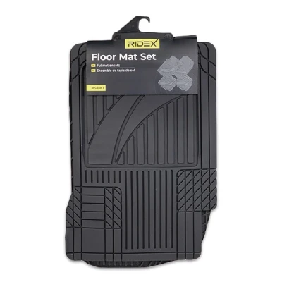 Abbildung von RIDEX 215A1419 Fußmattensatz PVC vorne und hinten 4 schwarz Universelle passform 68,5*48, 71*45,5, 42,5*46,5