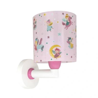 Abbildung von Dalber kinder Wandlampe, Kinderlampe Wandleuchte Fairy Dreams Rosa Feen