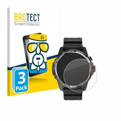 Abbildung von BROTECT Schutzglas für Mobvoi Ticwatch Atlas (3 Stück) Schutzfolie Panzer Folie Glas [Extrem Kratzfest 9H, Anti Fingerprint, Ultra Transparent]