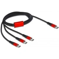 Abbildung von DeLOCK 86713 USB Kabel 1 m 2.0 C Schwarz, Rot