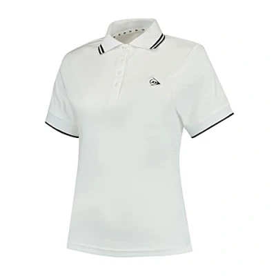 Abbildung von Dunlop Damen Sport Tennis Polo Shirt Club Line, Weiß