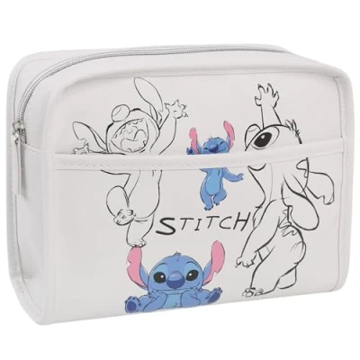 Abbildung von Sarcia.eu Kosmetiktasche Stitch Disney White Reise Kosmetiktasche, geräumig 23x18x7 cm