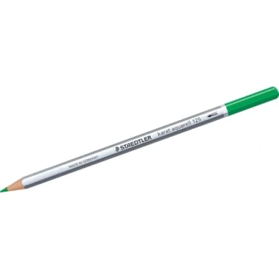 Abbildung von Staedtler 125 53 karat aquarell Farbstift, wasservermalbar, 6 Stück im Kartonetui, lindgrün