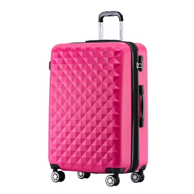 Abbildung von BEIBYE Zwillingsrollen 2066 Hartschale Trolley Koffer Reisekoffer Gepäck M L XL Set (Peach, XL)