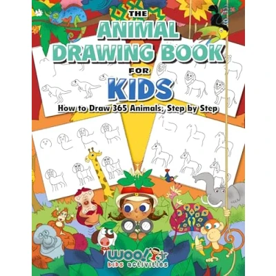 Abbildung von The Animal Drawing Book for Kids: How to Draw 365 Animals Step by (Art Kids) (Woo! Jr.)