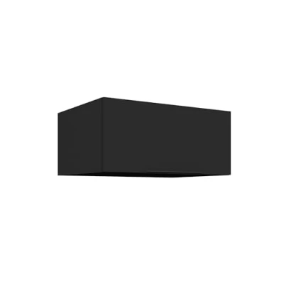 Abbildung von Küchen Preisbombe Hochschrank Aufsatzschrank 80 cm Küche SIENA Schwarz Küchenzeile Küchenblock