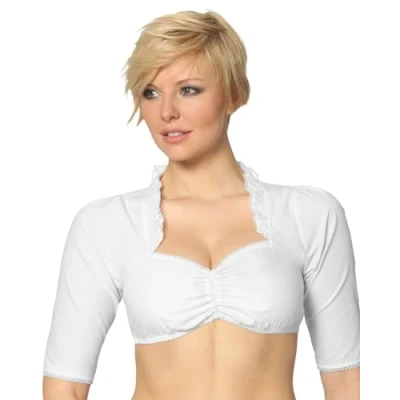 Abbildung von Stockerpoint Damen Clara Trachtenbluse, Weiß, 48