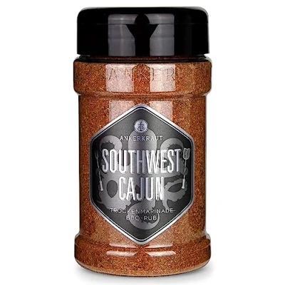 Abbildung von Ankerkraut Southwest Cajun, BBQ Rub Gewürzmischung zum Zubereiten von Gumbos und Jambalaya Gerichten, 170g im Streuer