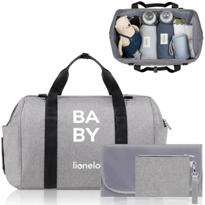 Abbildung von lionelo Wickeltasche Ida (TOP, 20 L), Wickelunterlage Thermo Taschen inkl. Kosmetiktasche