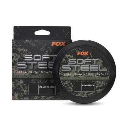 Abbildung von Fox Soft Steel Fleck Camo Mono Karpfenschnur 0.40mm/10.9kg (1000m) Monofile Schnur