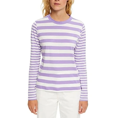 Abbildung von edc by ESPRIT Damen T Shirt 082cc1k332, 561/Lilac 2, XXS