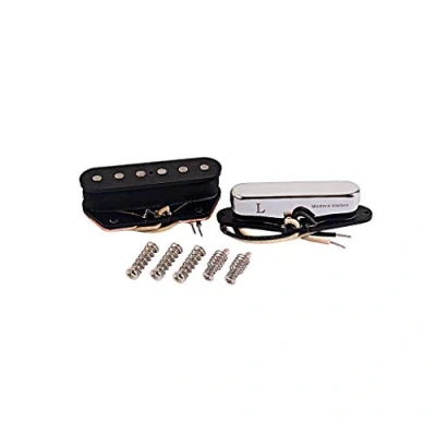 Abbildung von Alnicov Moderne Gitarren Tonabnehmer Set Hals und Brücken Für den Ersatz von E Ersatzteilen im Tele Telecaster Stil mit L Zeichen
