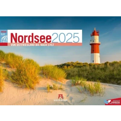Abbildung von Nordsee ReiseLust Kalender 2025, Wandkalender im Querformat (45x33 cm) Natur und Reisekalender Deutsche Küste Meer