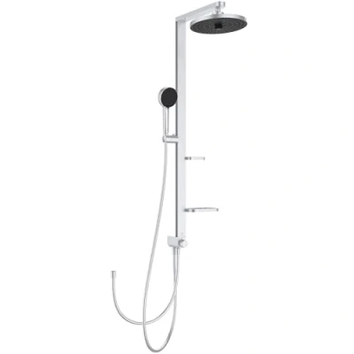 Abbildung von Duschsystem Alu+ ohne Armatur Ø100/260 silber