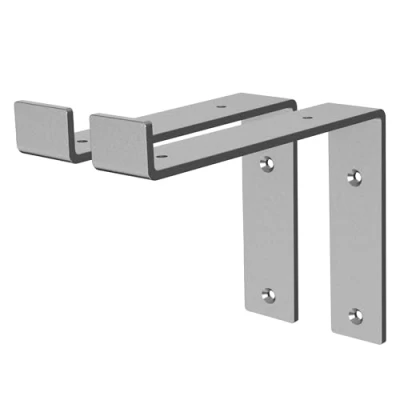 Abbildung von ML DESIGN Wandregalhalter Regalhalterung L Form aus Metall, Regalwinkel für Wandmontage, 2 tlg., Industrielle Wandregal Grau, Regalträger Regalhalterungen