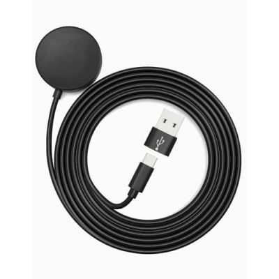 Abbildung von Sinoacc 100cm(3.3ft) Ladegerät Kompatibel mit Samsung Galaxy Watch 7/Ultra/6/6 Classic/5/5 Pro/4/4 Classic/3/Active 2/Active 1/Fe, USB auf C Adapter, Magnetisches Ladekabel für Uhr