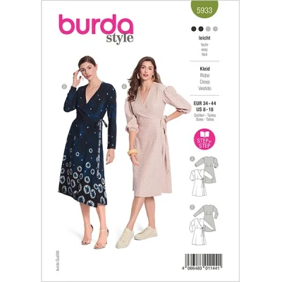Abbildung von Kleid Burda 5933 34 44