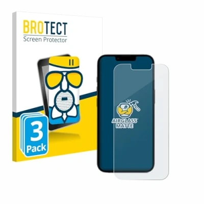 Abbildung von BROTECT Entspiegelungs Schutzglas für Apple iPhone 16e (3 Stück) Schutzfolie Panzer Folie Glas Matt [Extrem Kratzfest 9H, Anti Reflex]