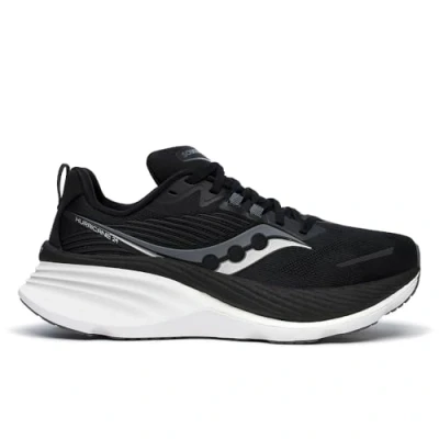 Abbildung von Saucony Hurricane 24 Damen Laufschuhe, Gr. 35½, Schwarz Stabilität und Unterstützung bei Überpronation